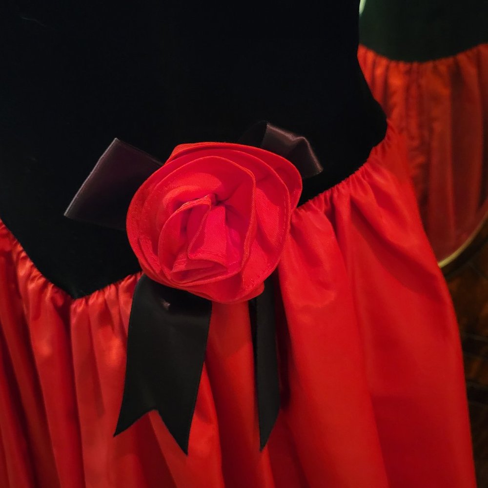 Jessica McClintock Vintage (1980's) Gunne Sax Velvet/Taffeta Size 11 … - Picture 8 of 8